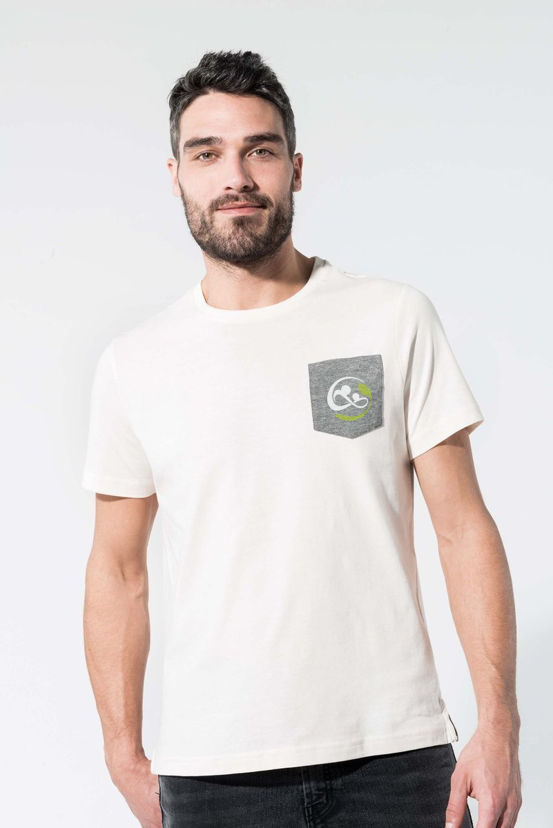 T-shirt bio avec poche à personnaliser