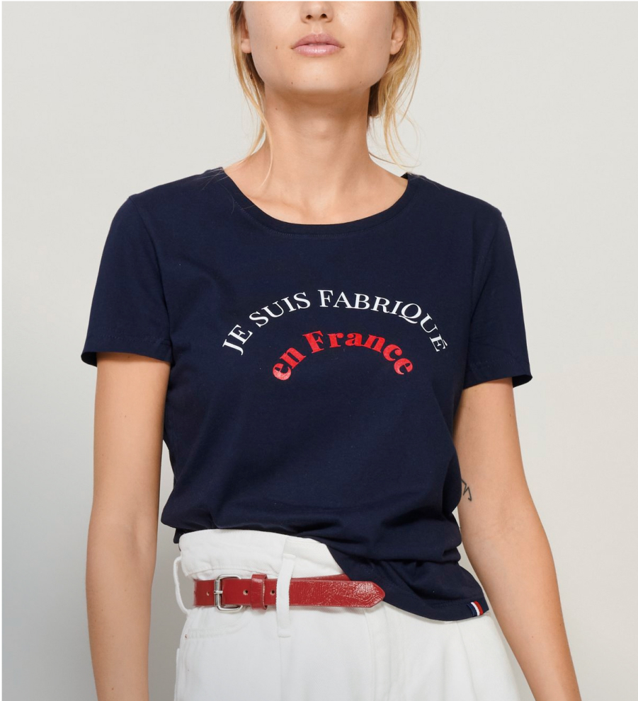 T-shirt pour femme fabriqué en France