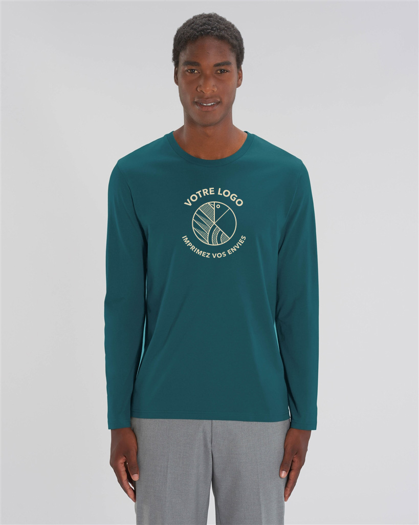 T shirt bio manches longues personnalisé - Shuffler
