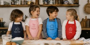 Tablier personnalisé pour enfant - broderie - impression - mistertee.fr