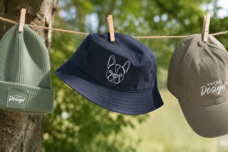Casquette bonnet ou bob personnalisé chez Mistertee.fr
