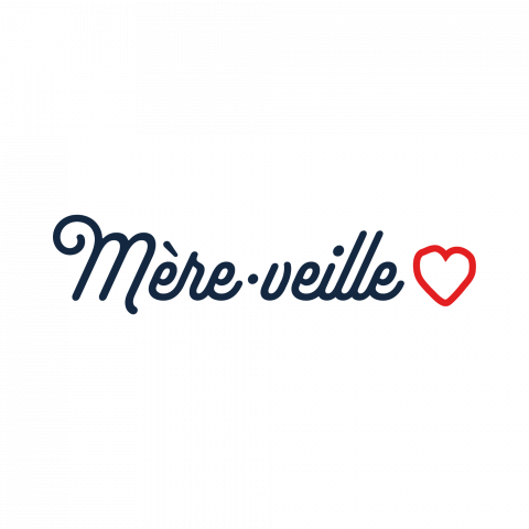 Mere veille coeur bleu