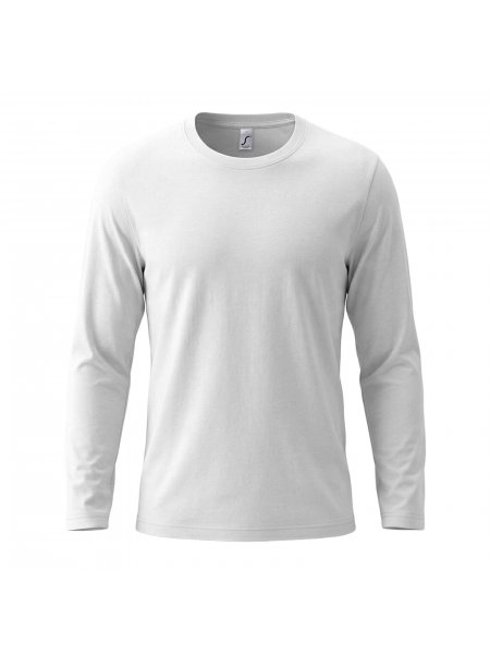 T-shirt manches longues personnalisé - homme Blanc
