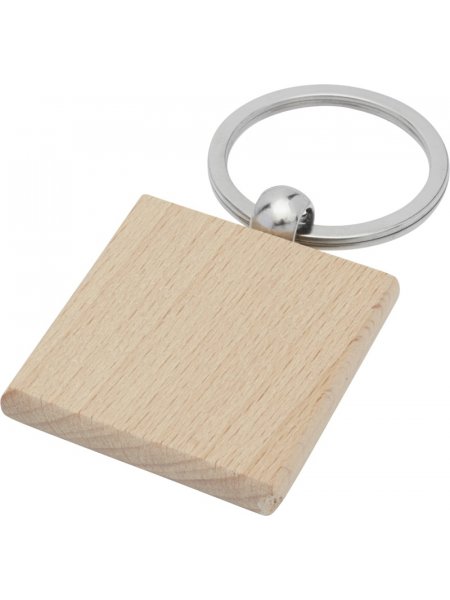 Porte-clés personnalisable en bois Naturel