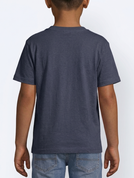 Mannequin enfant de dos portant le t-shirt 11770 - IMPERIAL-KIDS couleur french marine