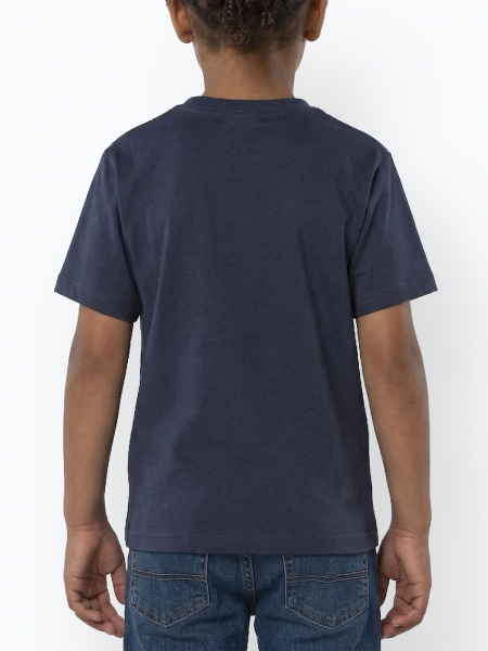 Mannequin enfant de dos portant le t-shirt 11970-REGENT-KIDS couleur french marine