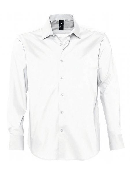 Chemise stretch pour homme à personnaliser - sans poche Blanc