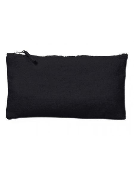 Pochette en coton à personnaliser Black