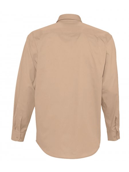 Dos de la chemise personnalisable Bel Air en coloris Beige