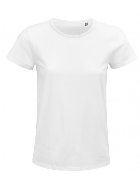 T-shirt femme en coton bio à personnaliser Blanc