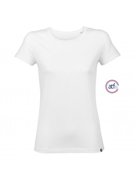 T-shirt pour femme fabriqué en France Blanc