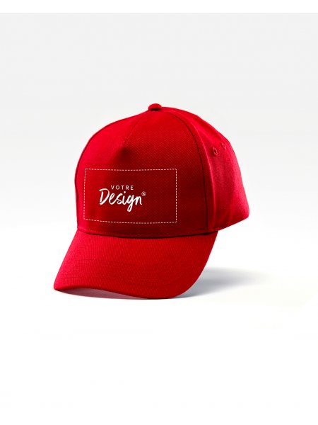 Casquette 5 panneaux à personnaliser Classic Red