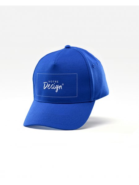 Casquette 5 panneaux à personnaliser Bright Royal Blue
