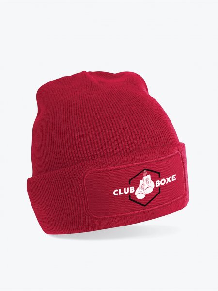 Le bonnet patch B445 à personnaliser en coloris Red Le bonnet patch B445 à personnaliser en coloris Red