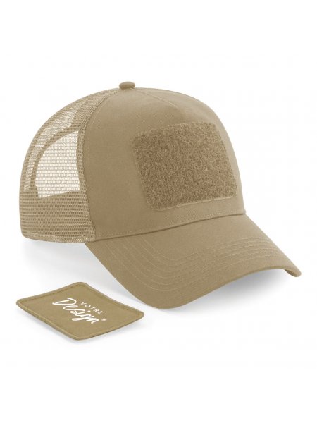Casquette Filet Réglable à l'Arrière avec Patch Amovible personnalisable Casquette Filet Réglable à l'Arrière avec Patch Amovible personnalisable