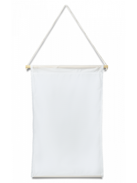 Bannière suspendue personnalisée Blanc
