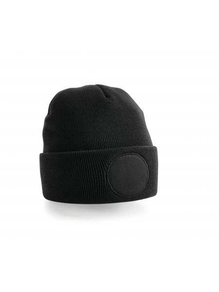 Bonnet empiècement rond Black