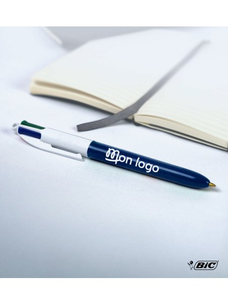 stylo bille 4 couleurs Bic à personnaliser avec votre logo 