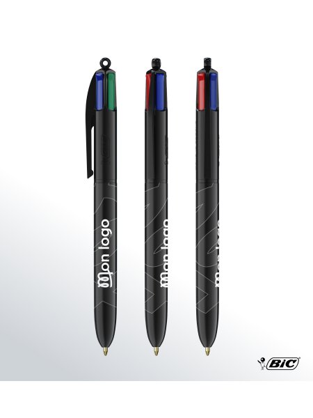 stylo bille noir, 4 couleurs Bic à personnaliser avec votre logo 