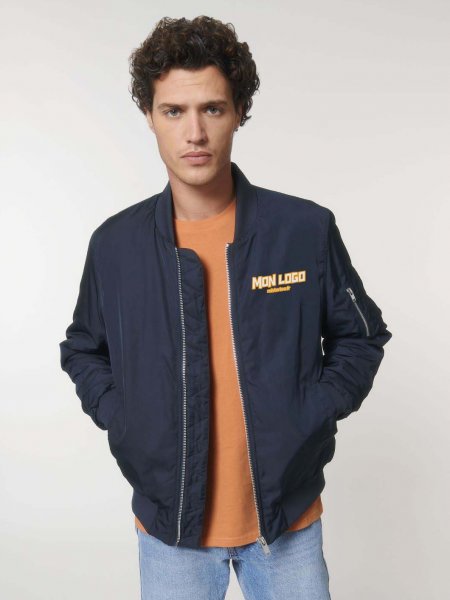 Bomber recyclé coloris French Navy