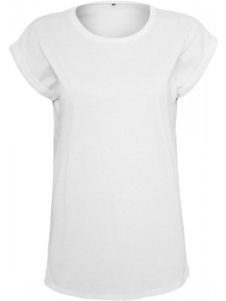 Tee shirt pour femme personnalisé - manches ourlets White
