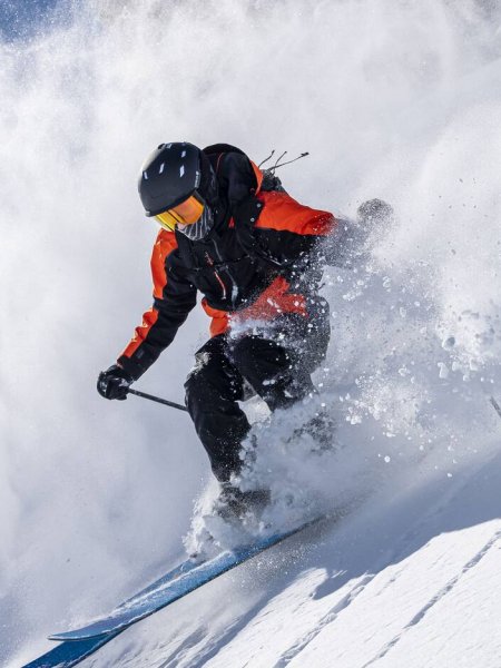doudoune orange ski