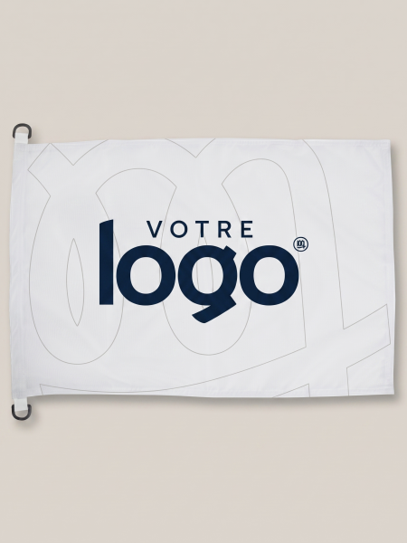 Drapeau personnalisé sur mesure avec anneaux
