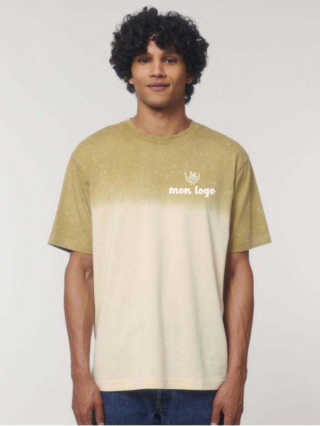 T-shirt personnalisable nuancé Fuser Aged Dip Dye