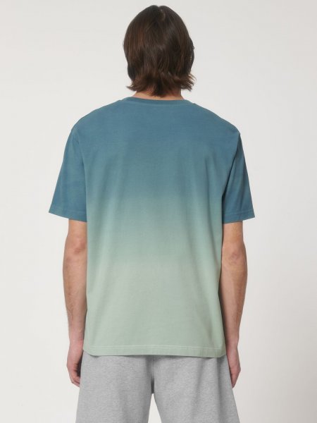 Dos du tee-shirt nuancé Fuser Dip Dye en coloris Hydro Aloe