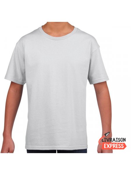 T-shirt enfant à personnaliser livraison express White