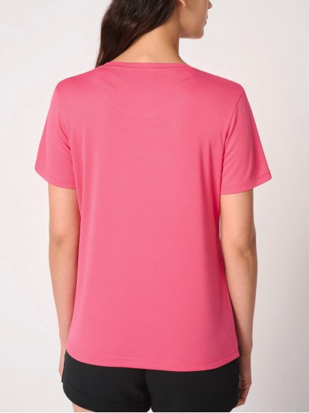 mannequin femme de dos portant le T-shirt sport femme Mercury personnalisable 