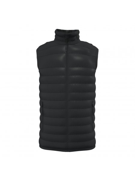 Doudoune sans manches matelassé homme personnalisable  Black