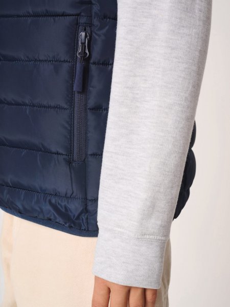 Zoom sur la poche du Bodywarmer matelassé enfant personnalisable IB6174