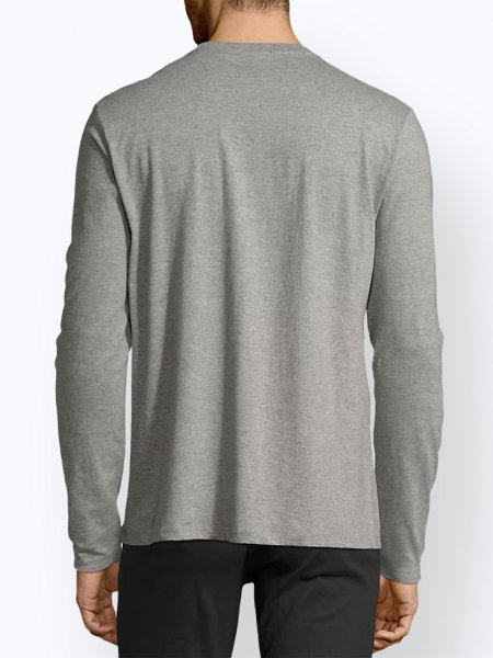 Mannequin homme de dos portant le t-shirt IMPERIALW 02074 couleur gris chiné