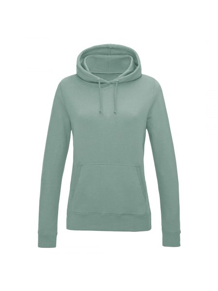 Sweat cintré à capuche pas cher personnalisable Dusty green