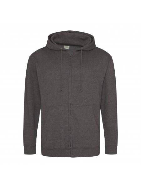 Zoodie - Sweat à Capuche Zippé Mixte à personnaliser Charcoal