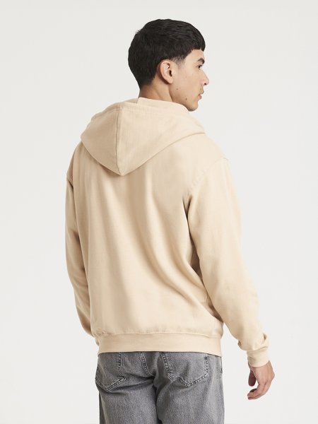 Dos du sweat zippé à capuche JH050 en coloris Desert Sand