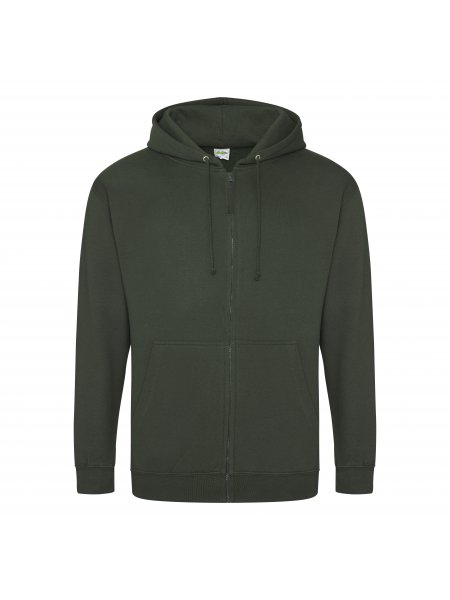 Zoodie - Sweat à Capuche Zippé Mixte à personnaliser Forest Green