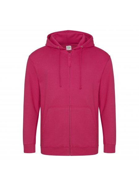 Zoodie - Sweat à Capuche Zippé Mixte à personnaliser Hot Pink