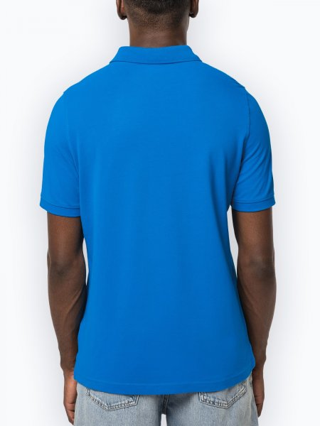 Dos du polo homme manches courtes K241 en coloris light royal blue avec votre logo
