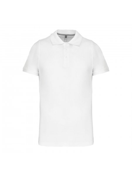 Polo épais manches courtes à personnaliser White