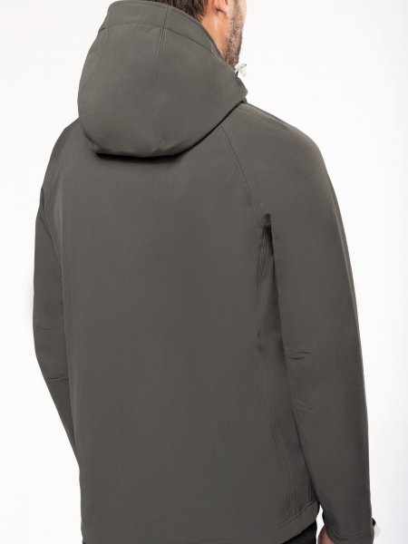Dos de la veste softshell personnalisable K413 en coloris titanium
