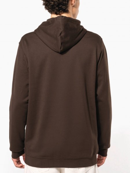 mannequin homme de dos portant le Sweat-shirt zippé capuche personnalisable mannequin homme de dos portant le Sweat-shirt zippé capuche personnalisable
