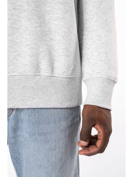 zoom sur la manche portant le Sweat-shirt col rond homme personnalisable zoom sur la manche portant le Sweat-shirt col rond homme personnalisable