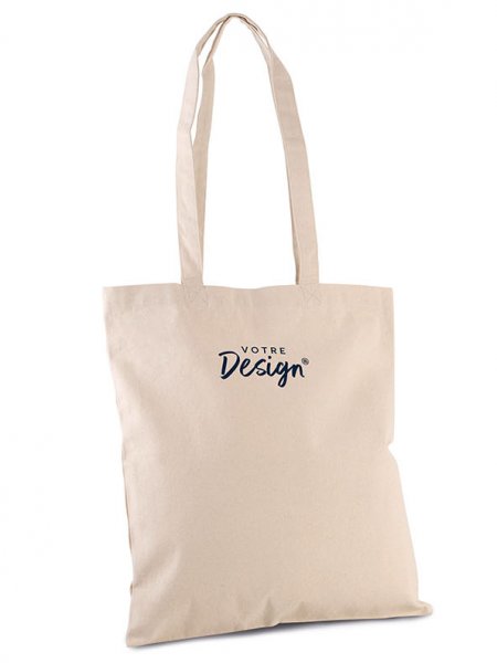 Sac shopping classique coton bio personnalisable Sac shopping classique coton bio personnalisable