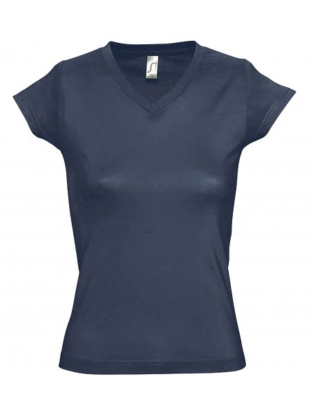 T-shirt col V femme personnalisé pas cher Denim