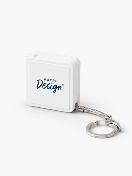 Mètre ruban porte clés personnalisable