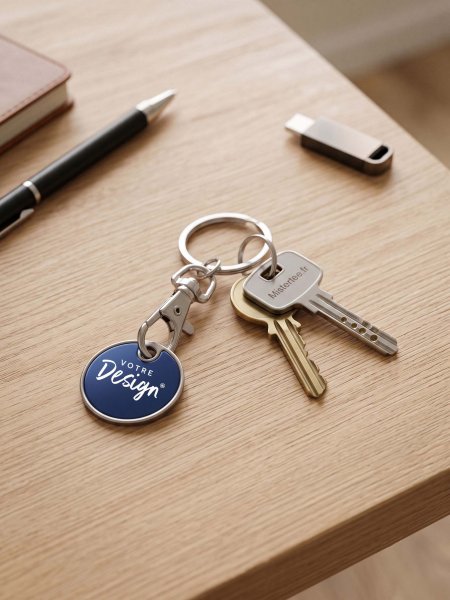 Porte-clés à jeton personnalisable Porte-clés à jeton personnalisable
