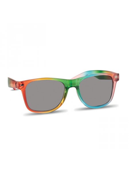 Lunettes de soleil multicolores arc-en-ciel personnalisable Multicolore