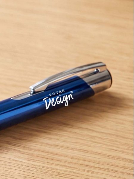 Stylo à bille à bouton poussoir en aluminium personnalisable Stylo à bille à bouton poussoir en aluminium personnalisable